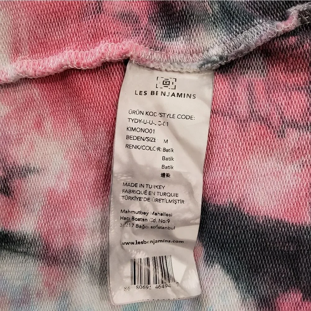 Les Benjamins Oversize Batik Kimono Jacket Size M